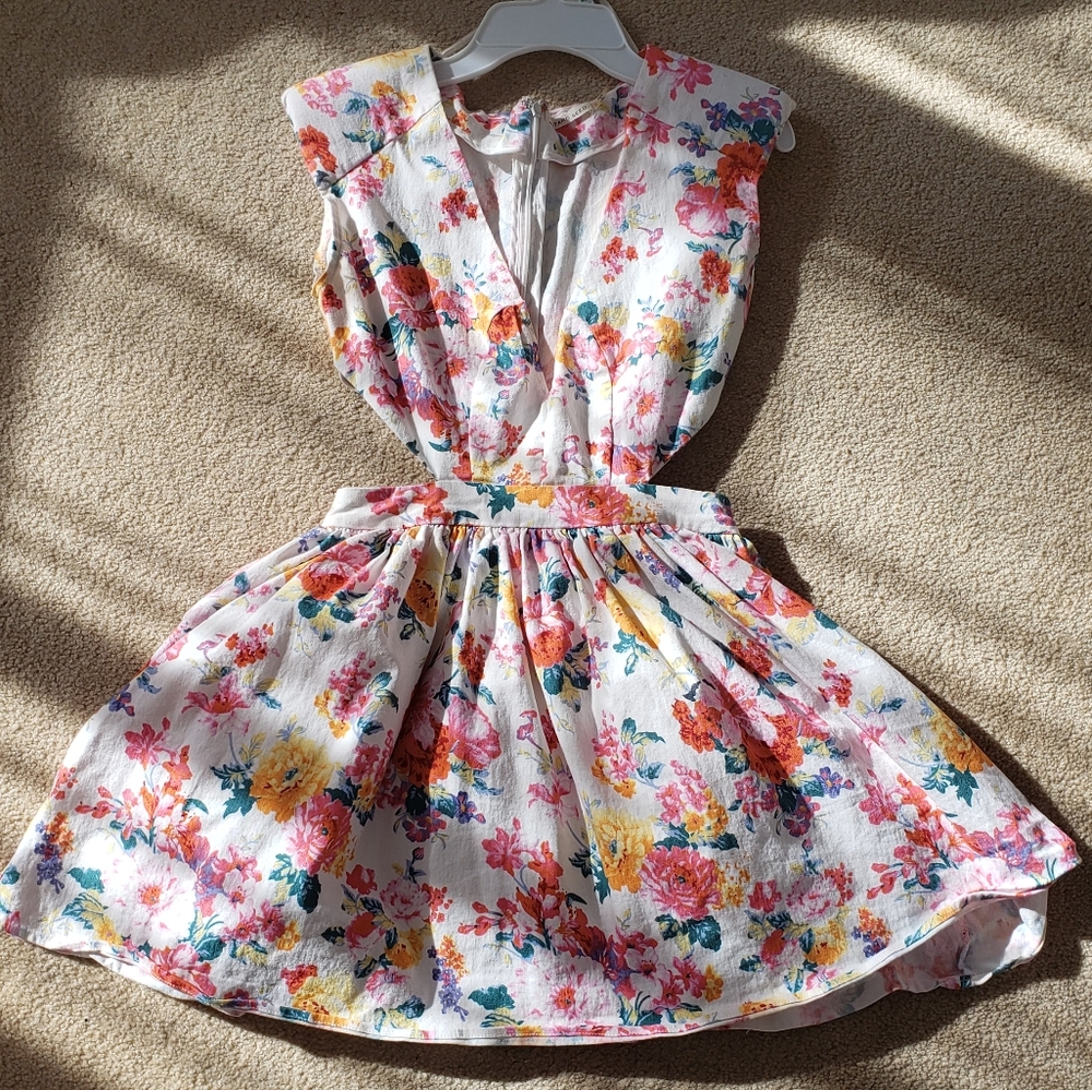 LULUS BRAT PACK FLORAL FIT AND FLARE DRESS